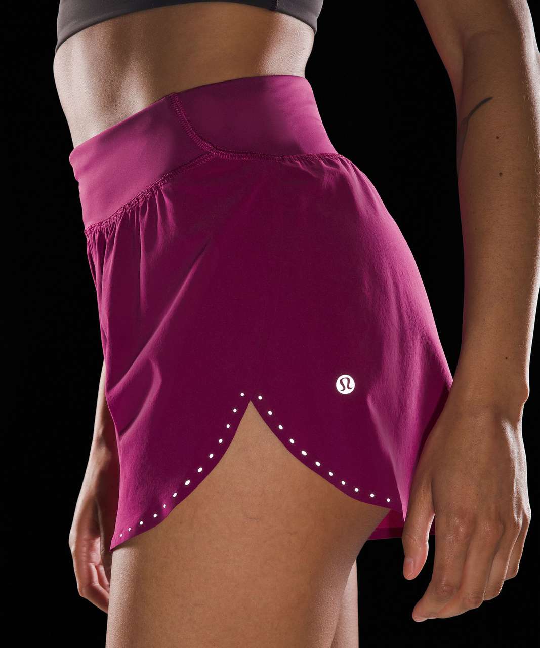 Lululemon Fast and Free Reflective High-Rise Classic-Fit Short 3" - Magenta Purple