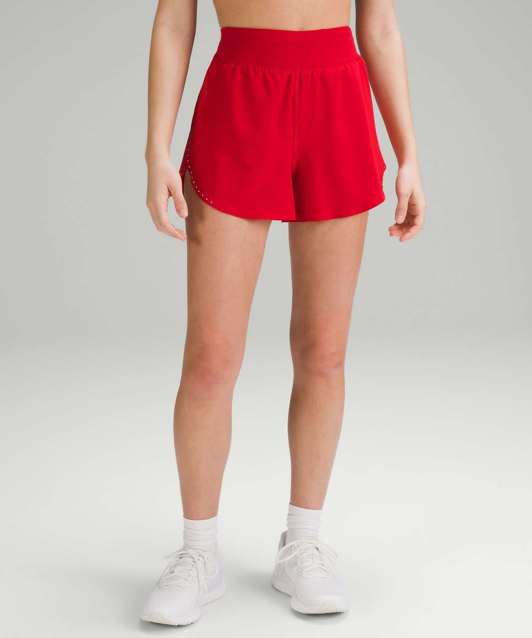 Lululemon Fast and Free Reflective High-Rise Classic-Fit Short 3" - Dark Red