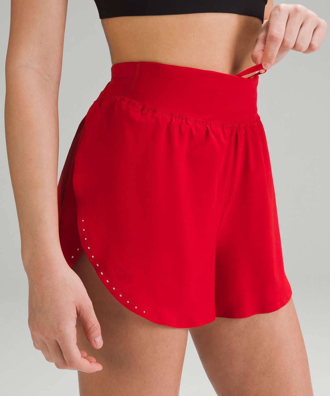 Lululemon Fast and Free Reflective High-Rise Classic-Fit Short 3 - Dark  Red - lulu fanatics