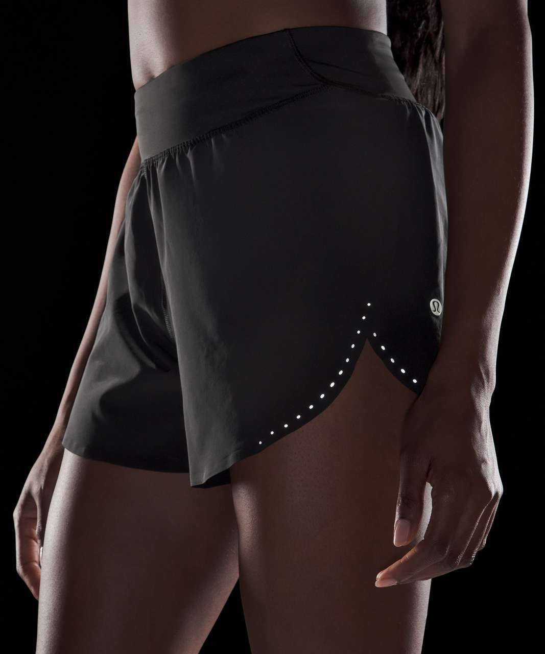 Lululemon Fast and Free Reflective High-Rise Classic-Fit Short 3" - Black