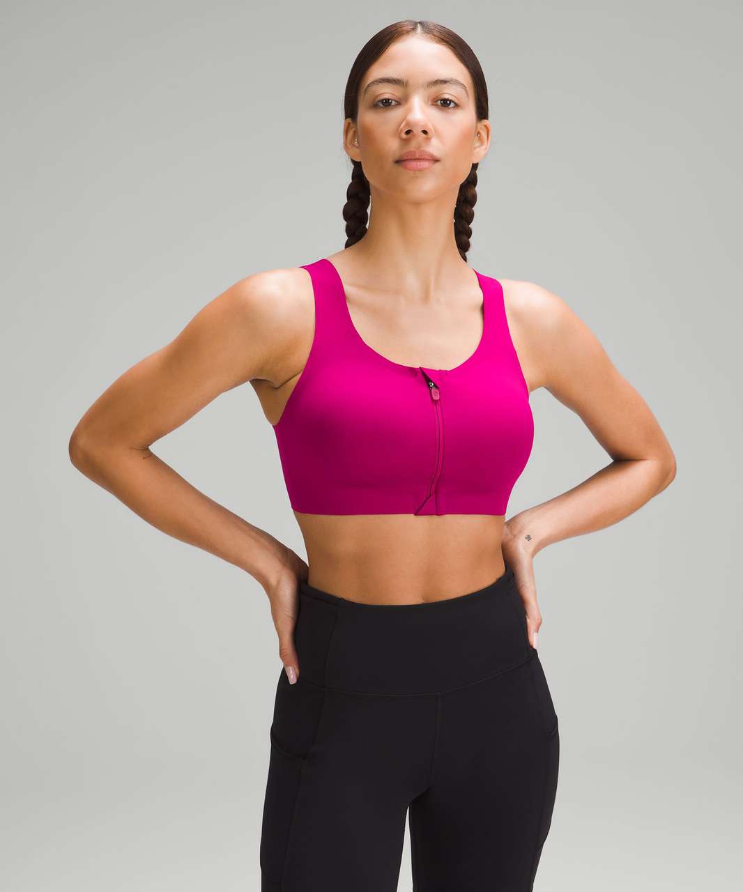 Lululemon Enlite Front-Zip Bra *High Support, A–DDD(E) Cups - Dew Pink -  lulu fanatics