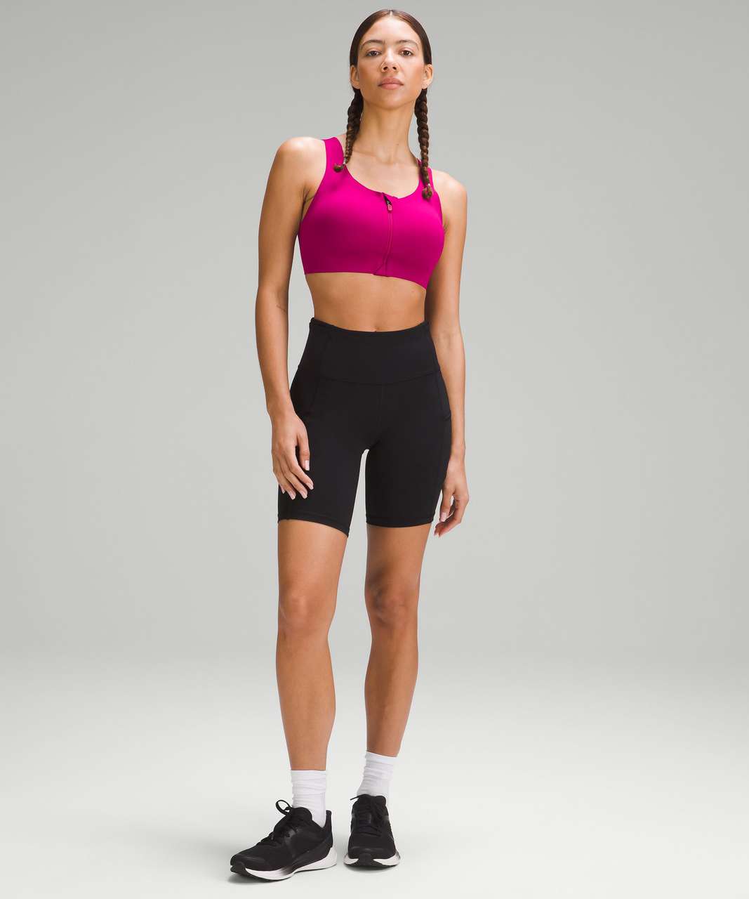 Lululemon Enlite Front-Zip Bra *High Support, A–DDD(E) Cups - Pomegranate -  lulu fanatics