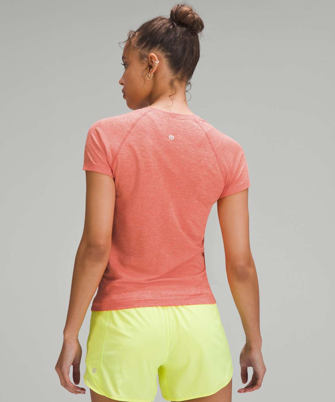 Lululemon Swiftly Tech Short-Sleeve Shirt 2.0 *Race Length - Solar Orange / Sunny Coral