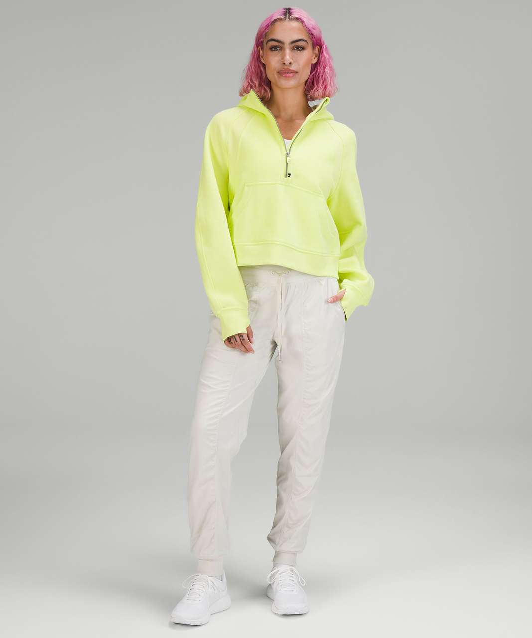 Contrast Waist Full-Length Dance Joggers