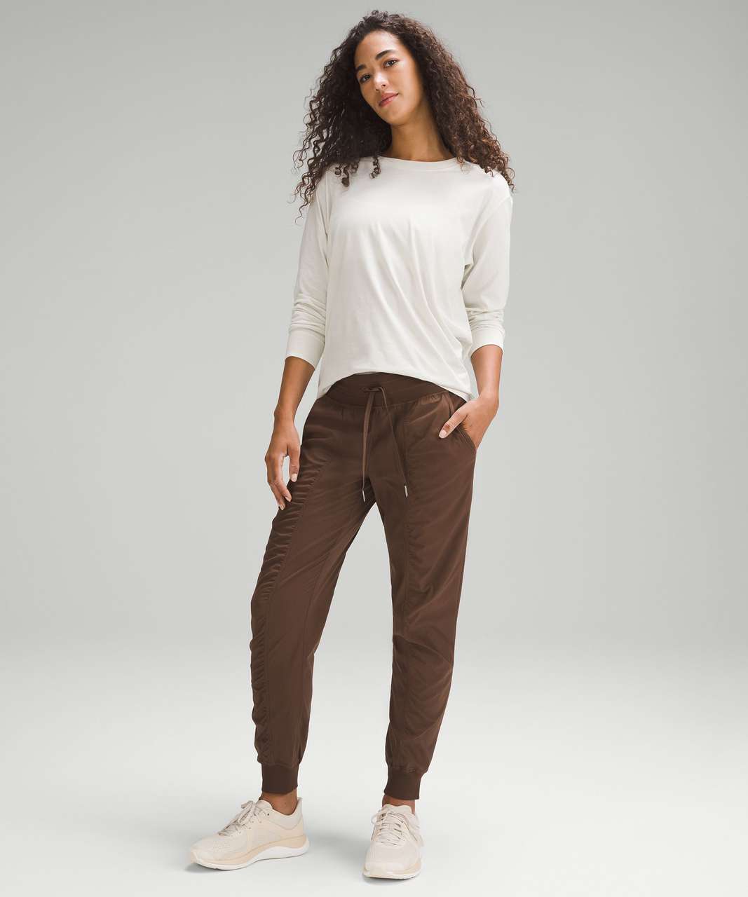 lululemon Dance Studio Mid-Rise Full Length Pant in Java Brown