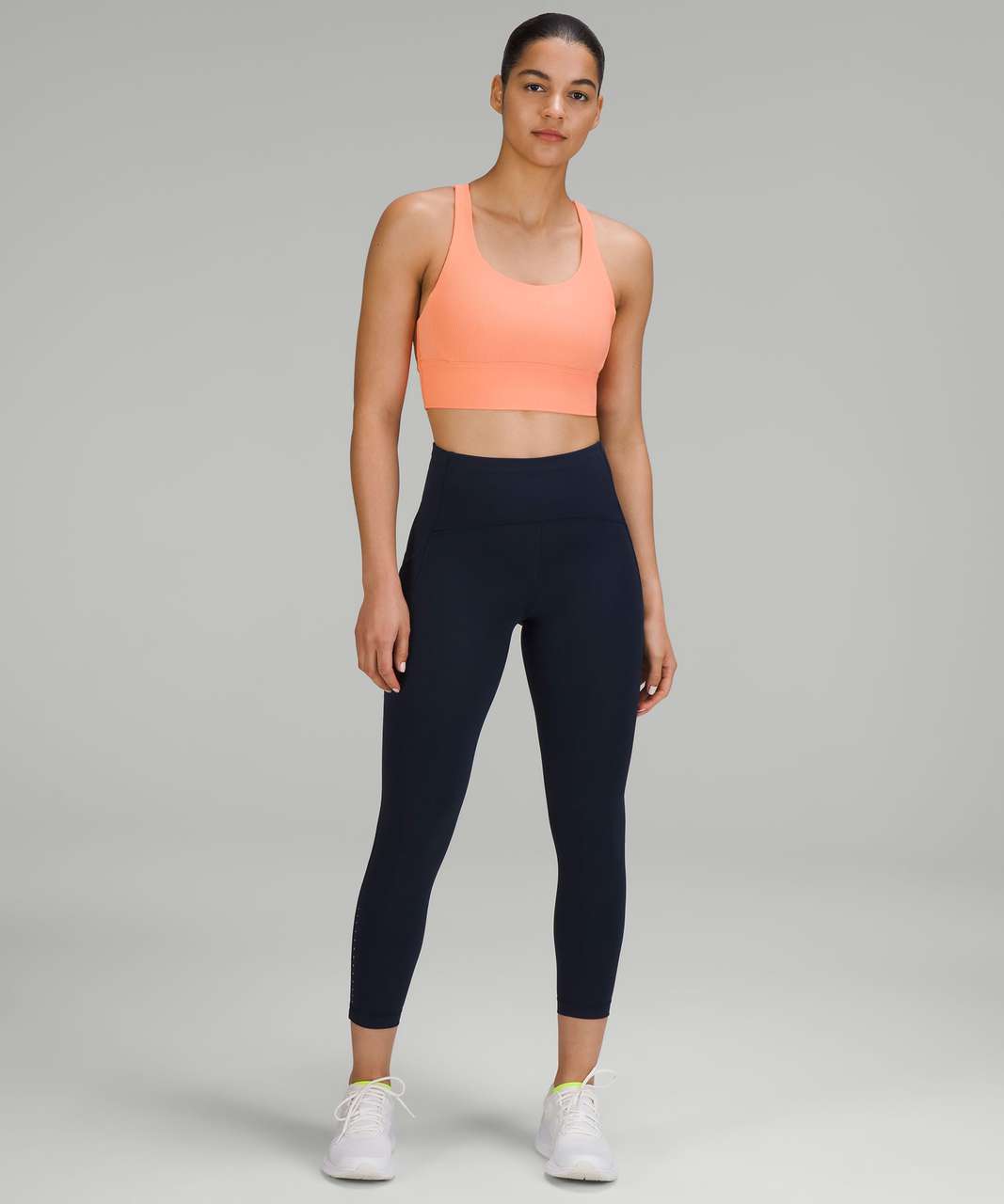 lululemon Energy Longline Bra Ribbed Luxtreme *Medium Support, B–D Cups