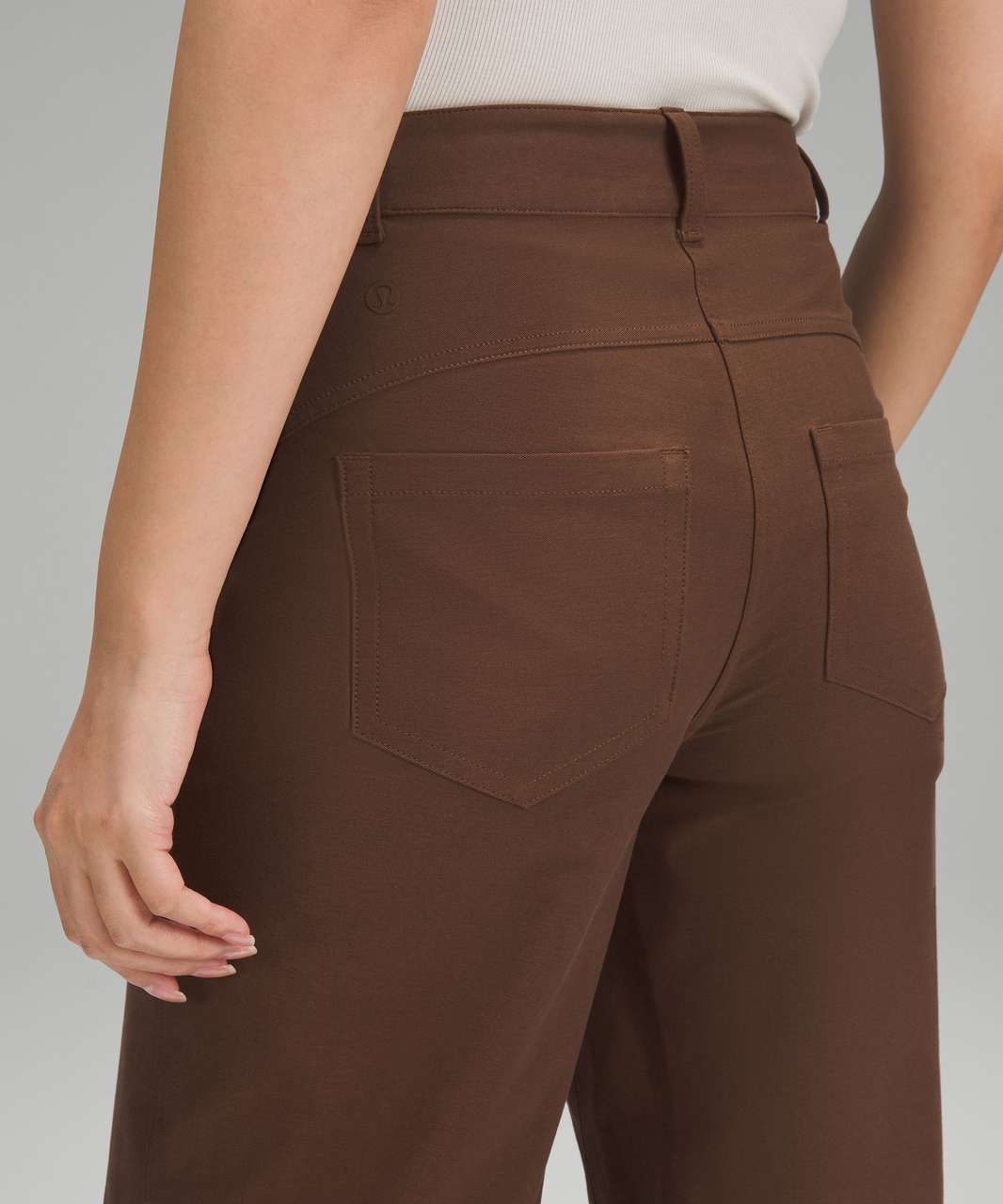 Lululemon City Sleek 5 Pocket High-Rise Wide-Leg Pant Full Length *Light  Utilitech - Java - lulu fanatics