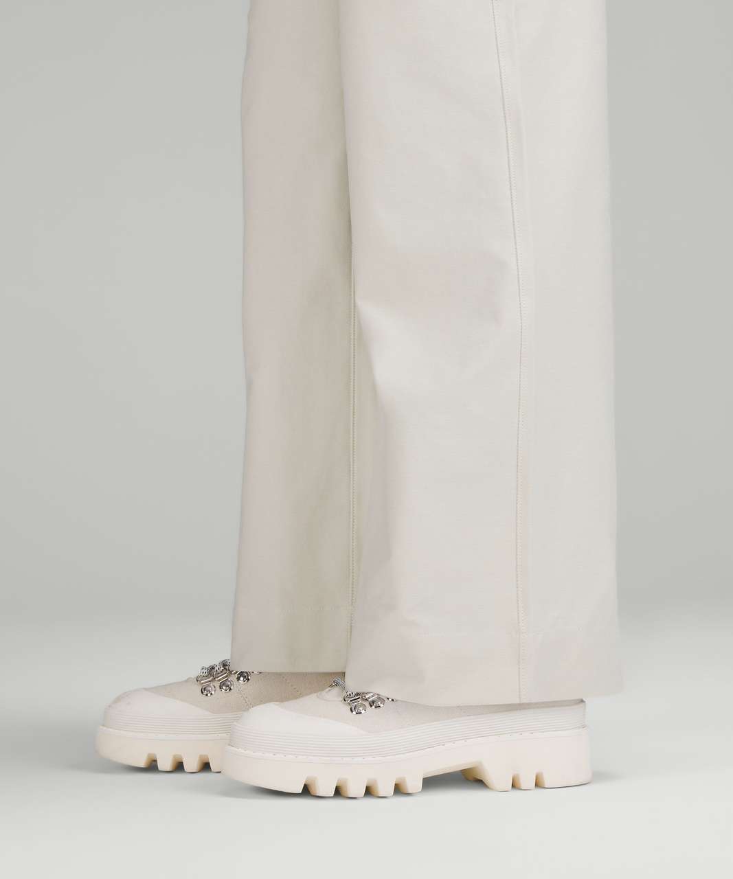 Lululemon City Sleek 5 Pocket High-Rise Wide-Leg Pant Full Length *Light Utilitech - Bone