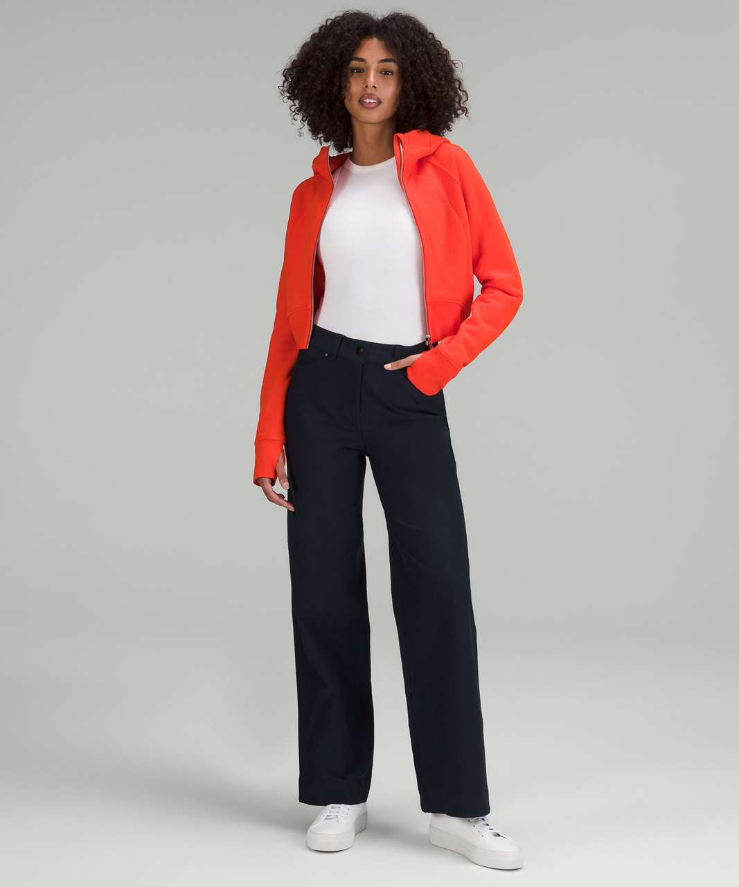 Lululemon City Sleek Slim Fit 5-Pocket Pants Zipper Size Dark Navy
