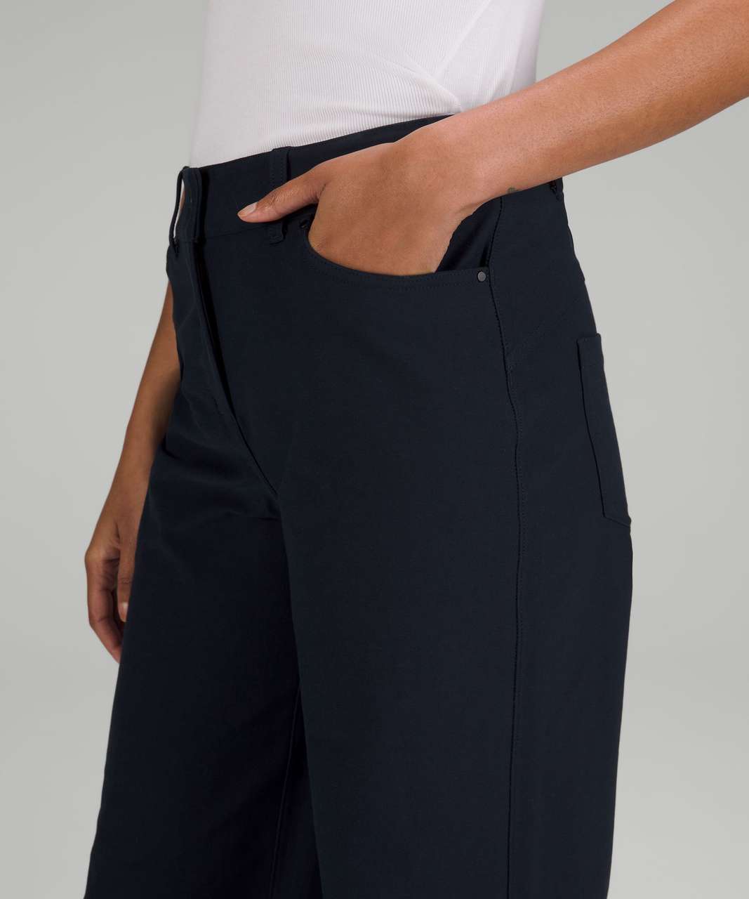 Lululemon City Sleek 5 Pocket High-Rise Wide-Leg Pant Full Length *Light Utilitech - True Navy
