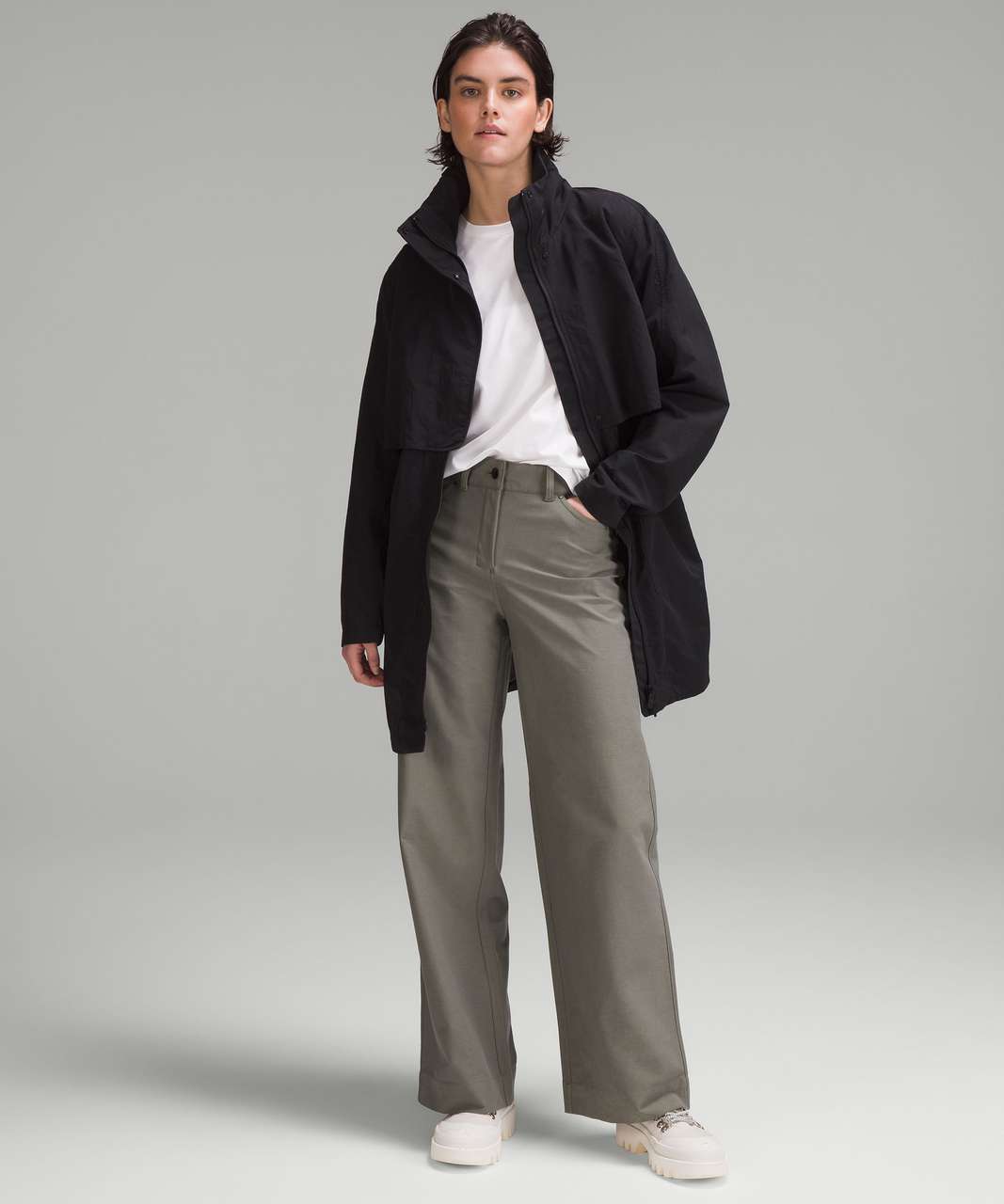 City Sleek 5 Pocket High-Rise Wide-Leg Pants Full Length Light Utilitech -  38% Off!