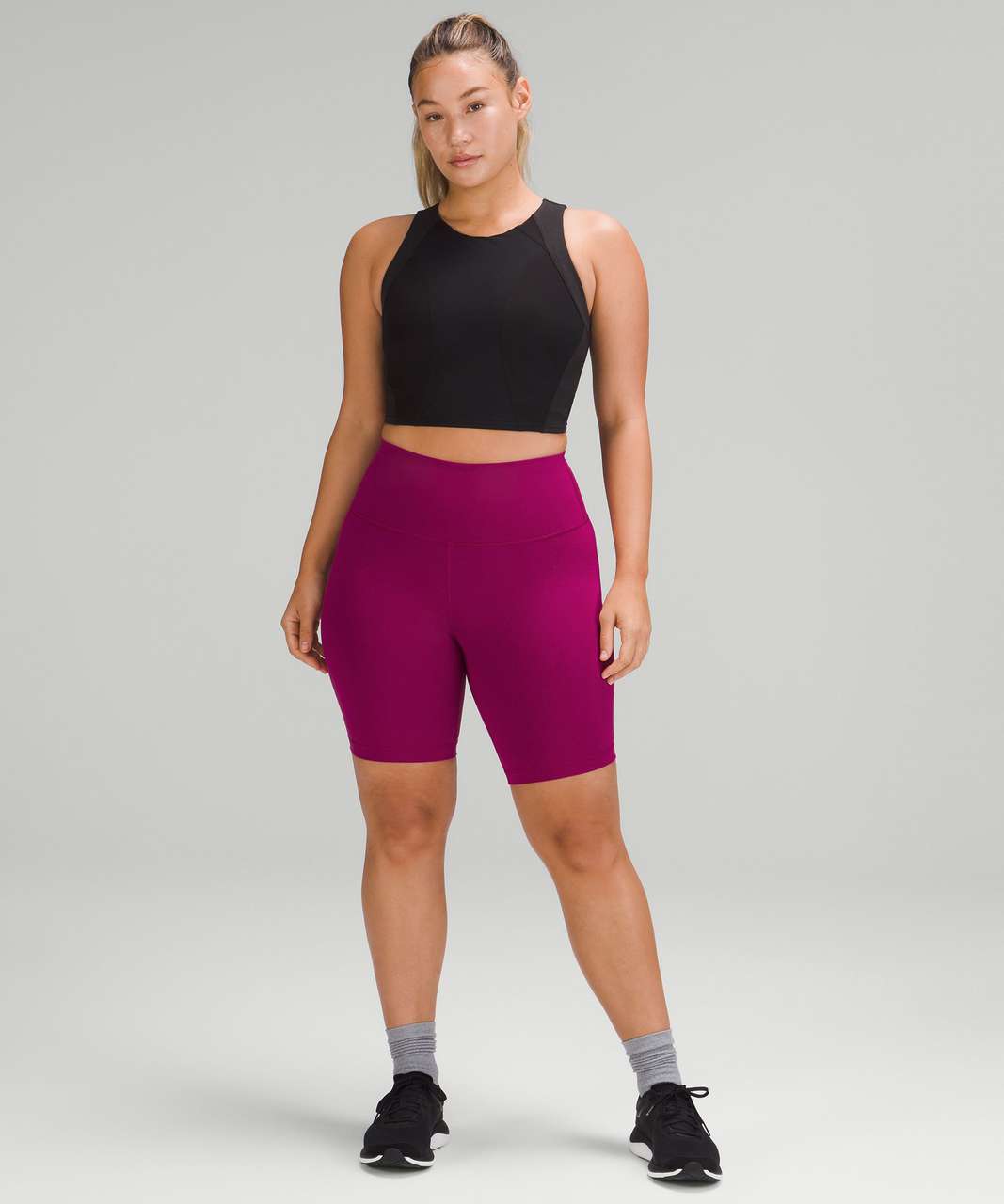 Lululemon Wunder Train Contour Fit High-Rise Short 8" - Magenta Purple