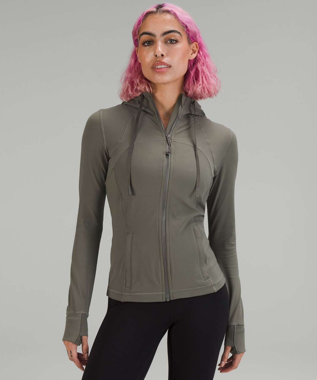 Lululemon Hooded Define Jacket *Nulu - Grey Sage - lulu fanatics