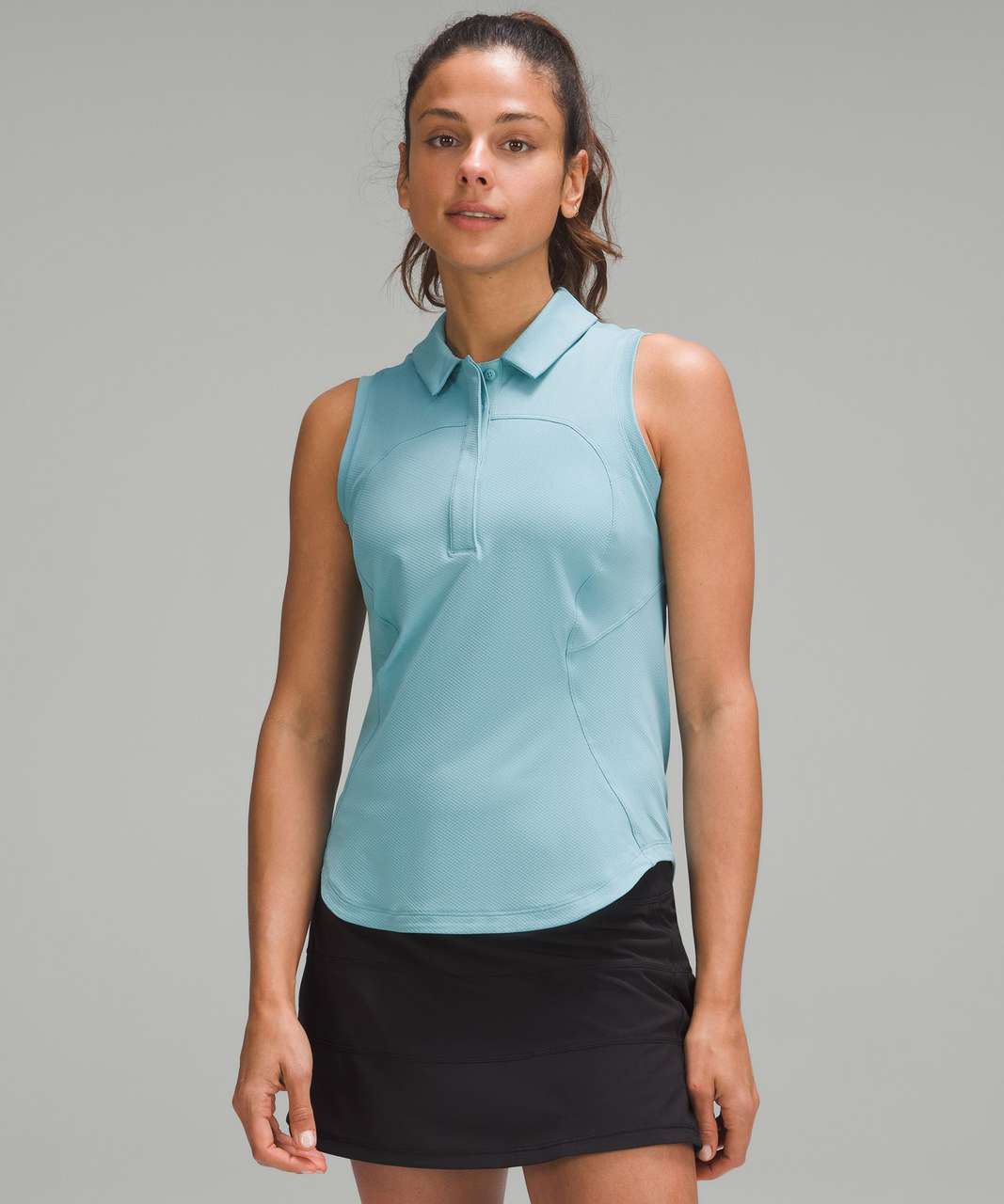 Lululemon Quick-Dry Sleeveless Polo Shirt - Tidal Teal