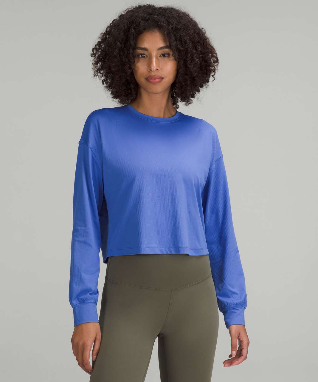 Lululemon Abrasion-Resistant Training Long-Sleeve Shirt - Wild Indigo ...