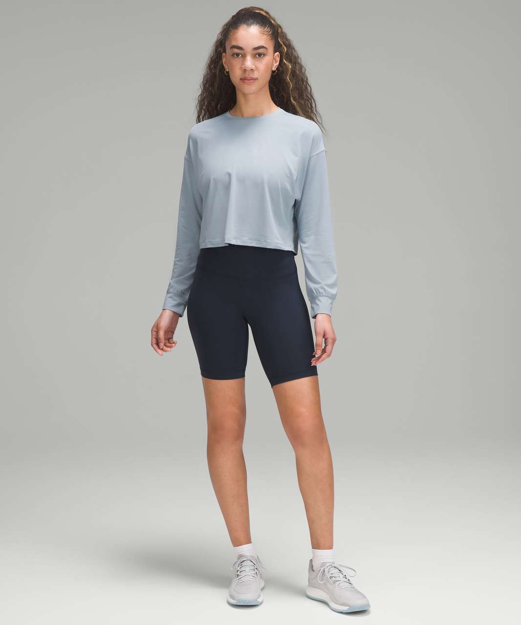 Lululemon Abrasion-Resistant Training Long-Sleeve Shirt - Chambray - lulu  fanatics