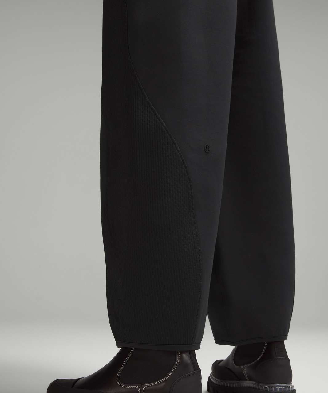 Black, Relaxed Tapered Trousers