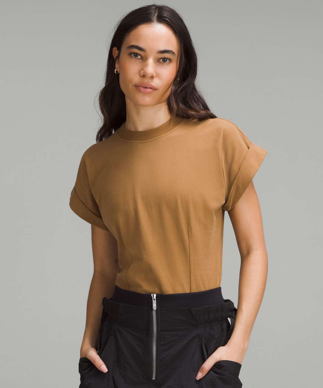 Lululemon Heavyweight Cotton T-Shirt Bodysuit - Bold Beige