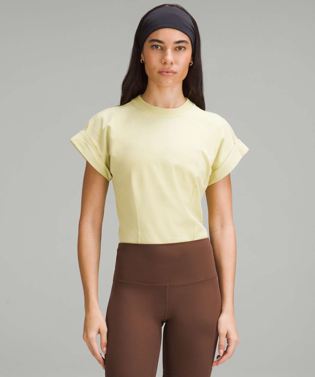 Lululemon Heavyweight Cotton T-Shirt Bodysuit - Finch Yellow