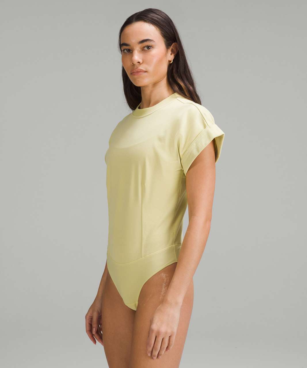 Lululemon Heavyweight Cotton T-Shirt Bodysuit - Finch Yellow