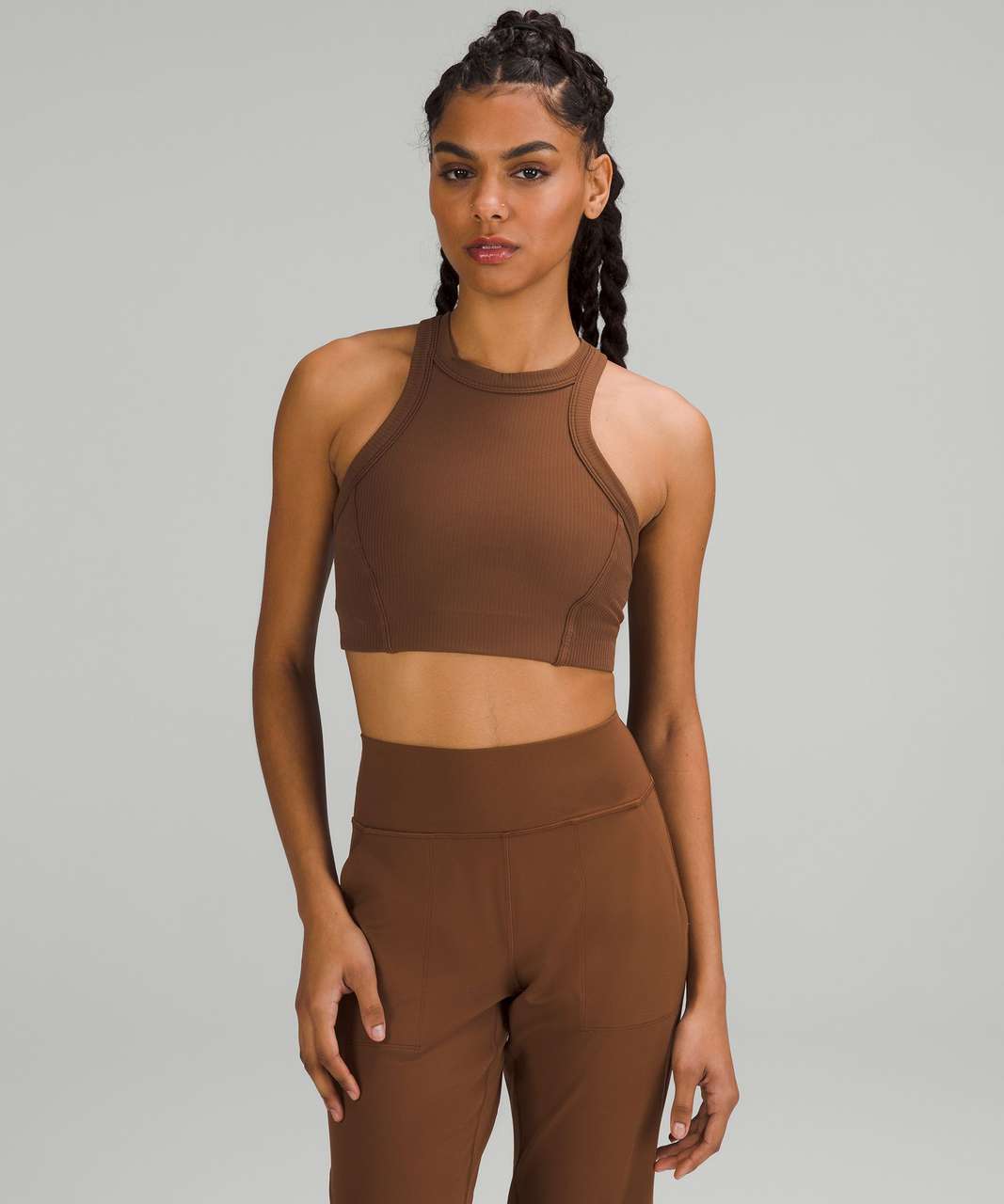 Ribbed Nulu High-Neck Yoga Bra curated on LTK