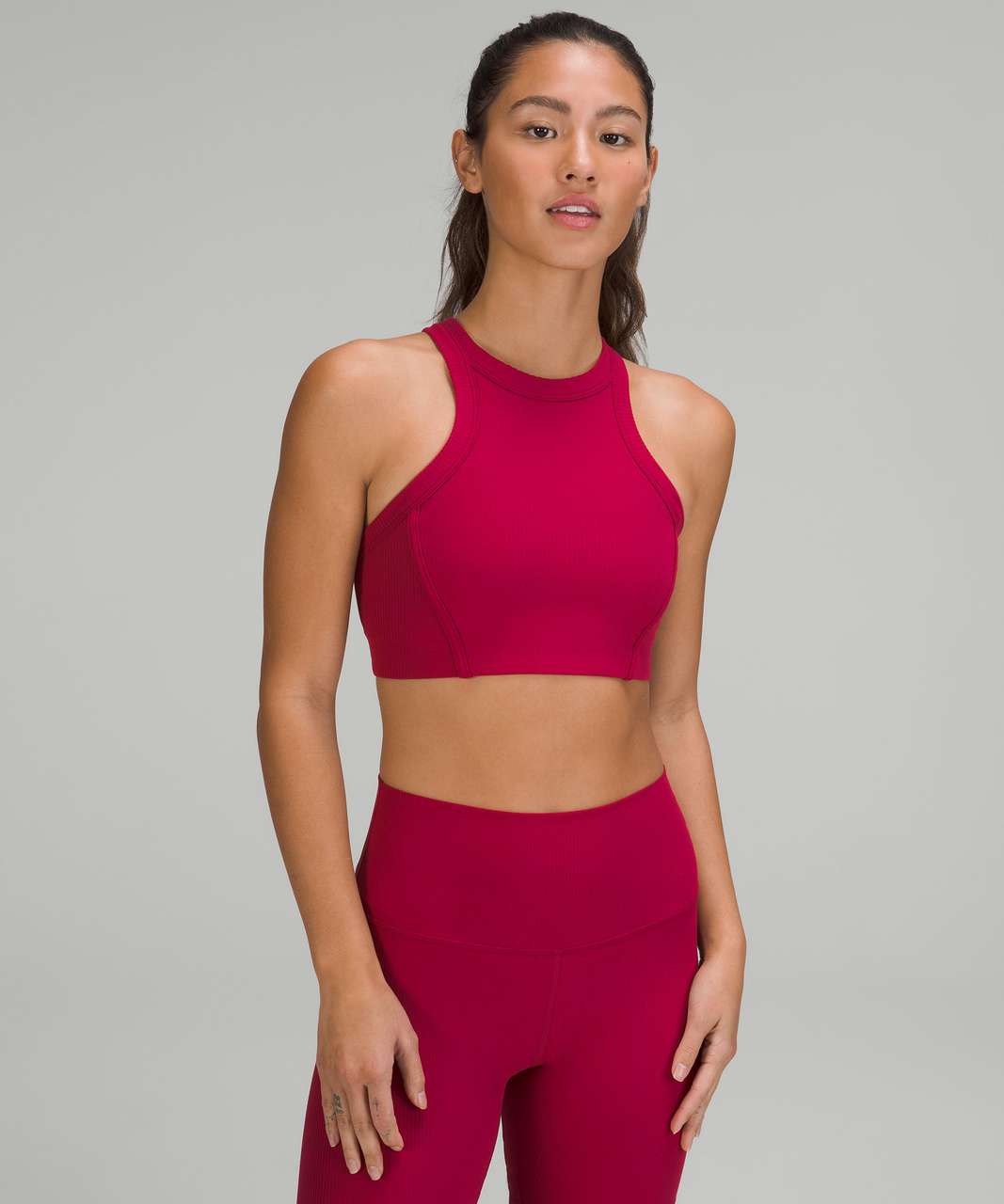 Lululemon Ribbed Nulu High-neck Yoga Bra