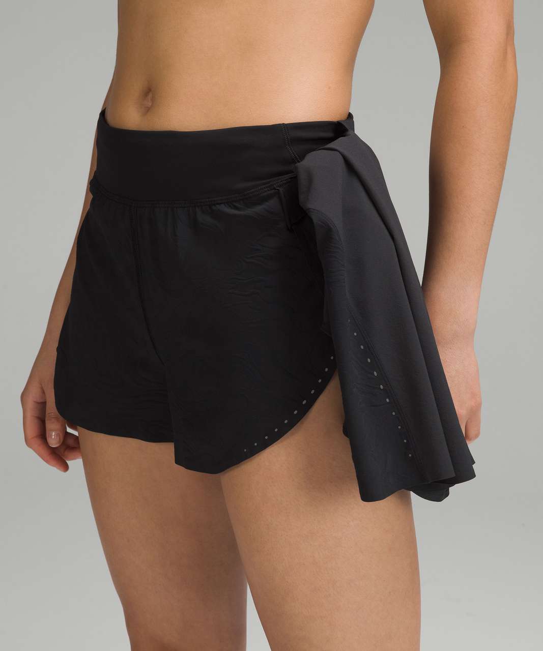 Black Fast and Free recycled fibre-blend shorts