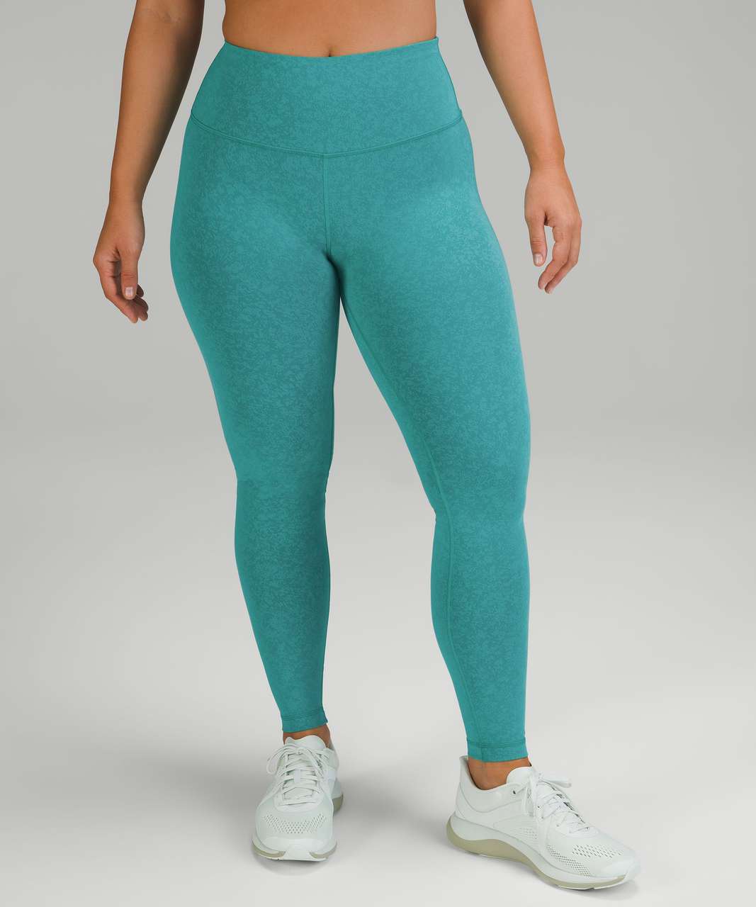 Contour Regular Waist Leggings - Light Green Melange