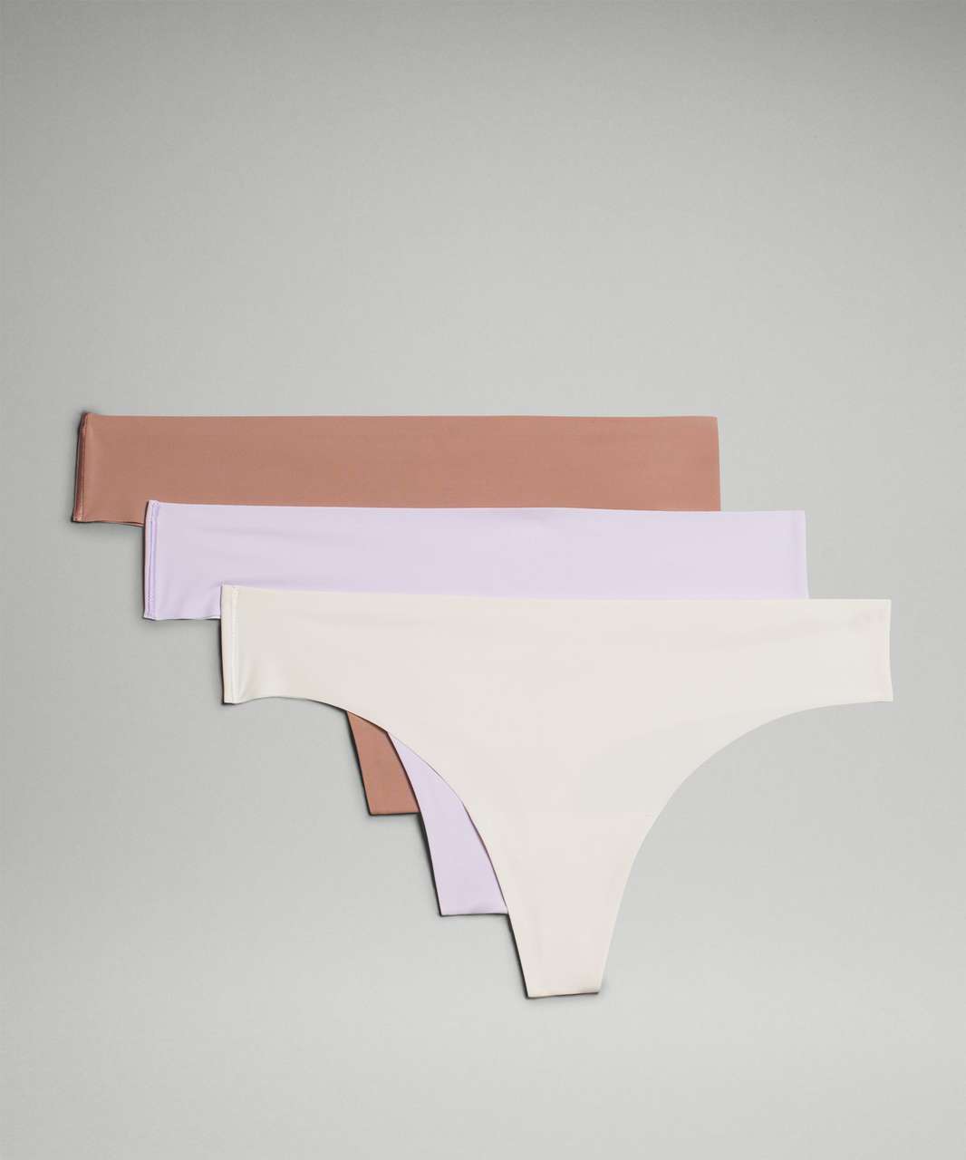 Lululemon InvisiWear Mid Rise Thong Underwear - Pink Puff - lulu fanatics