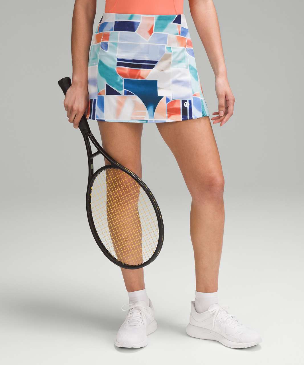 Lululemon Peek Pleat High-Rise Tennis Skirt - Shadow Court Multi / Night Sea