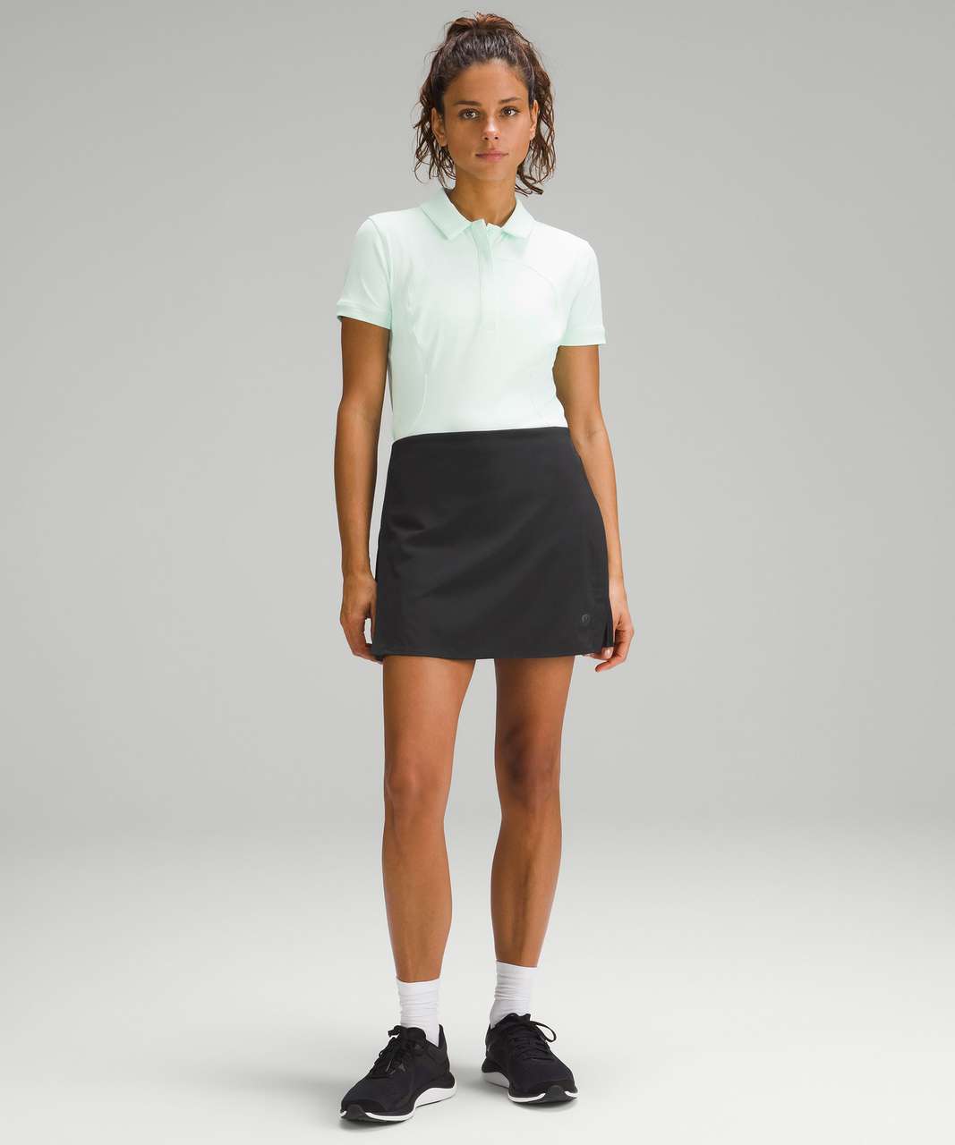 Pleated and Lined High-Rise Tennis Skort