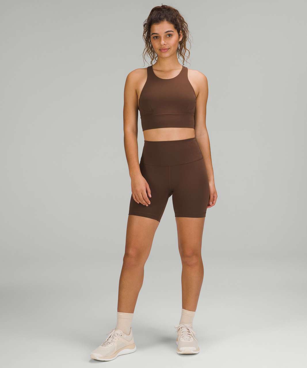 Lululemon Wunder Train Long-Line Bra *Medium Support, C/D Cups - Dark  Terracotta - lulu fanatics