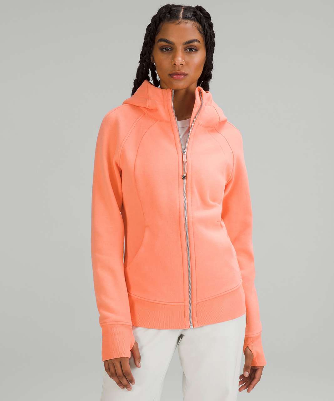 Lululemon Scuba Full-Zip Hoodie - Sunny Coral