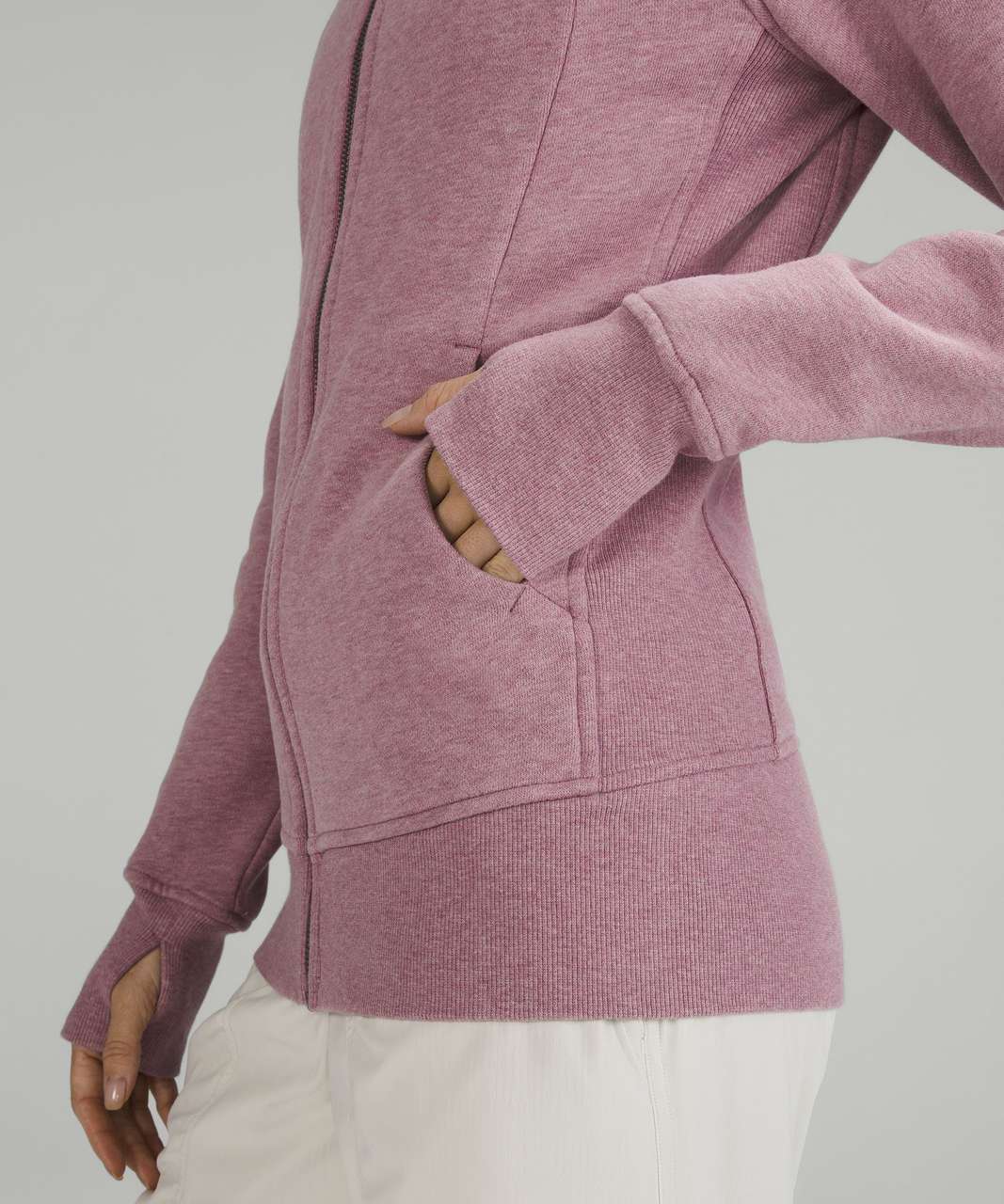 Lululemon Scuba Full-Zip Hoodie - Heathered Velvet Dust