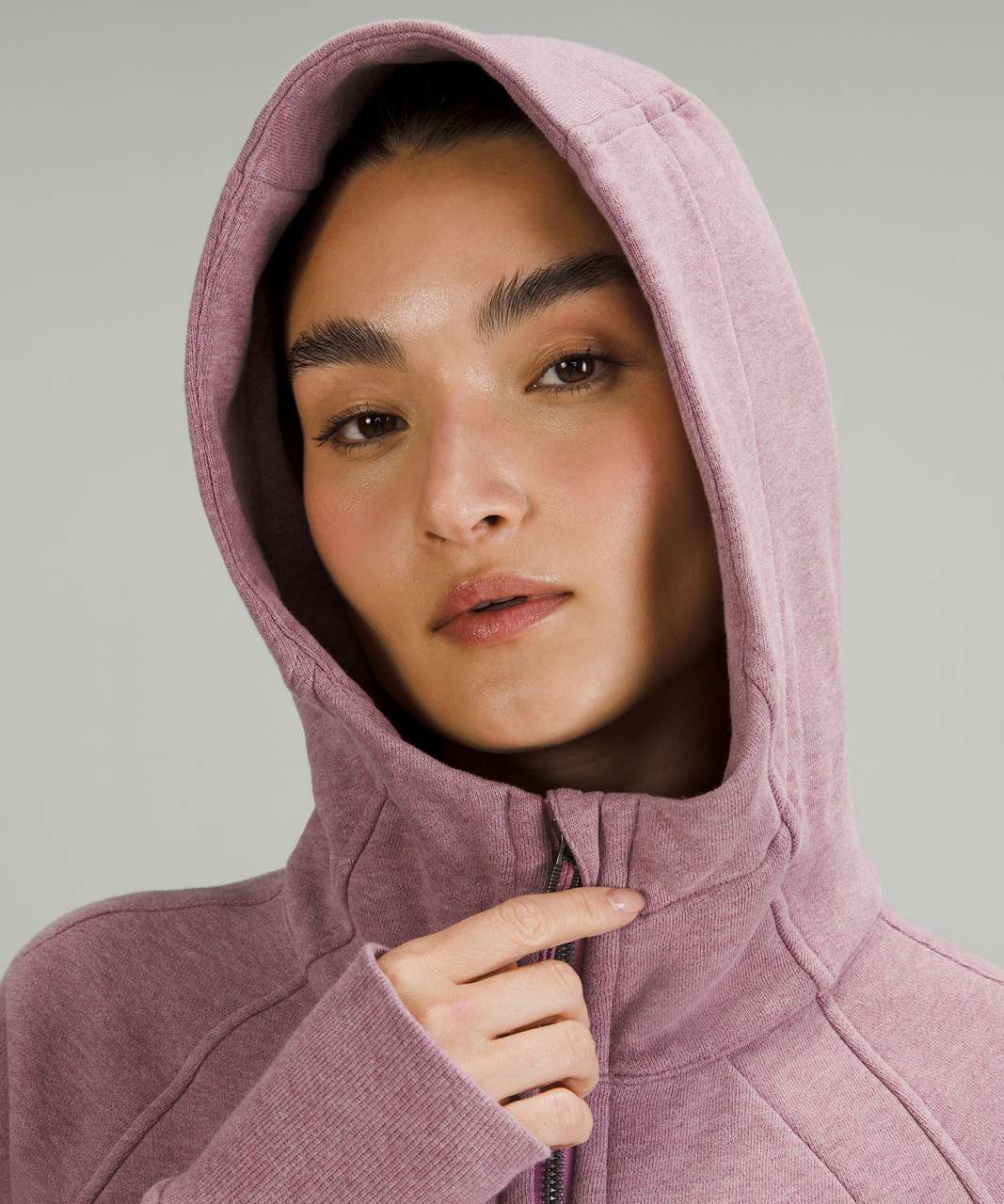 Lululemon Scuba Full-Zip Hoodie - Heathered Velvet Dust