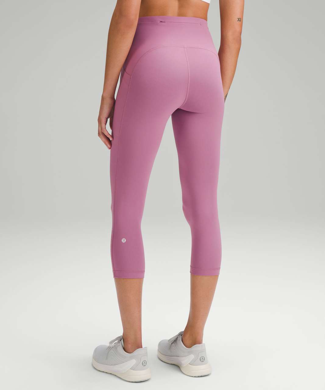 Lululemon Swift Speed High-Rise Crop 21 *Reflective - Take Flight Grey  Silver Reflective Multi - lulu fanatics