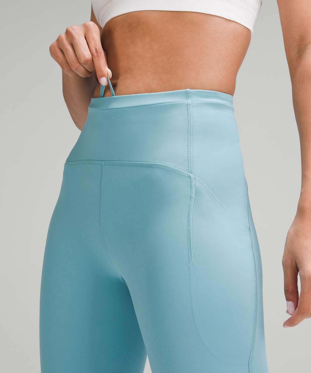 Lululemon Swift Speed High-Rise Crop 21 - Tidal Teal - lulu fanatics