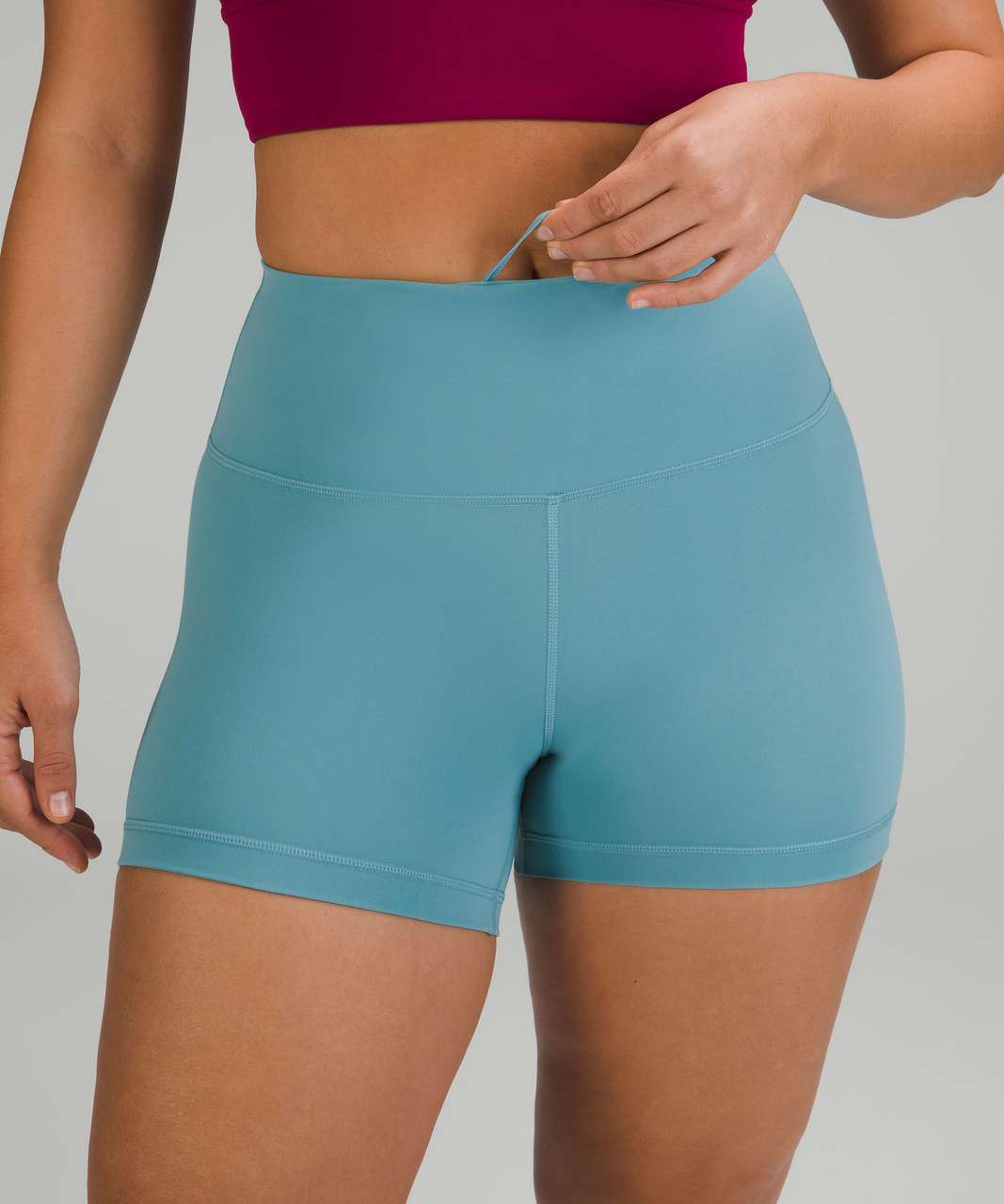 Lululemon Wunder Train High-Rise Short 4 - Teal Lagoon - lulu fanatics