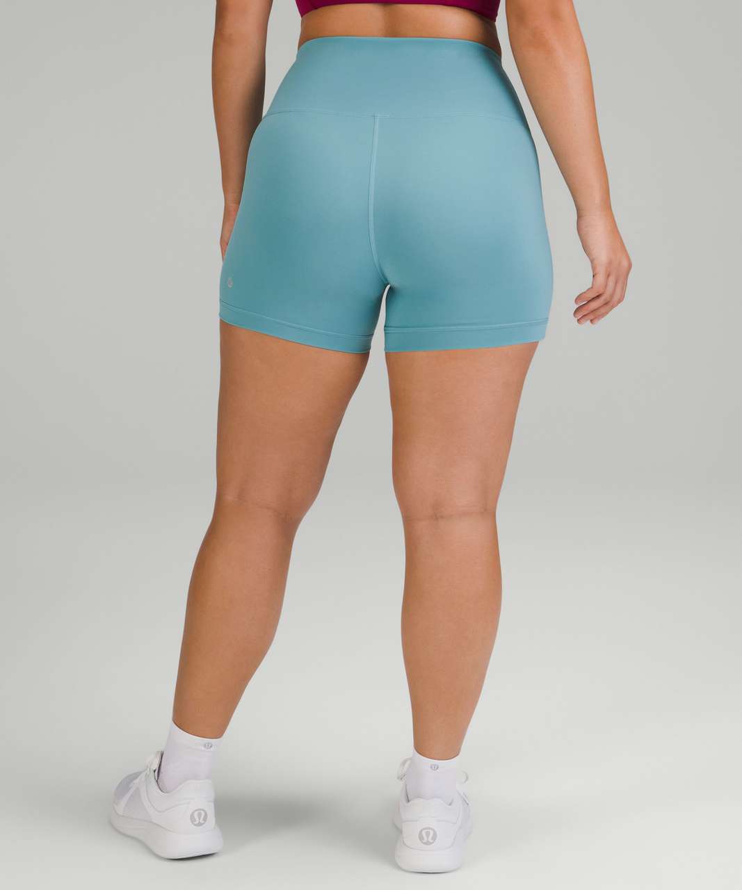 Lululemon Wunder Train Contour Fit High-Rise Short 4 - Tidal Teal - lulu  fanatics