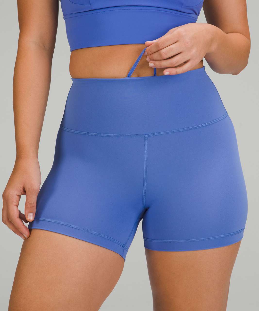 Lululemon Wunder Train Contour Fit High-Rise Short 4 - Wild Indigo - lulu  fanatics