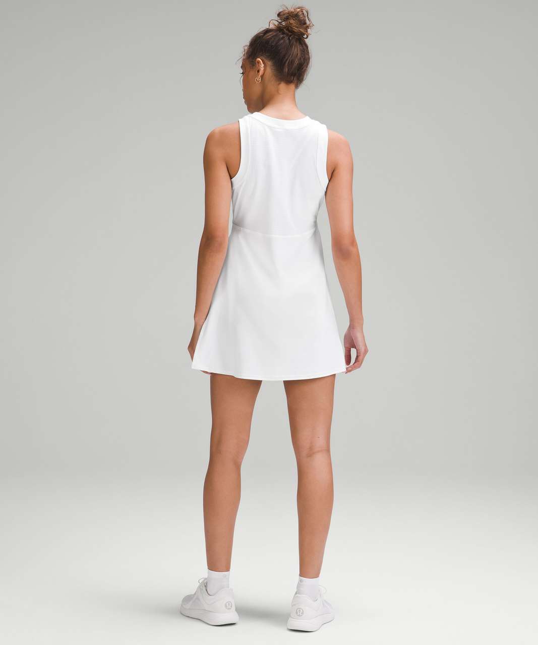 Lululemon Grid-Texture Sleeveless Tennis Dress - White