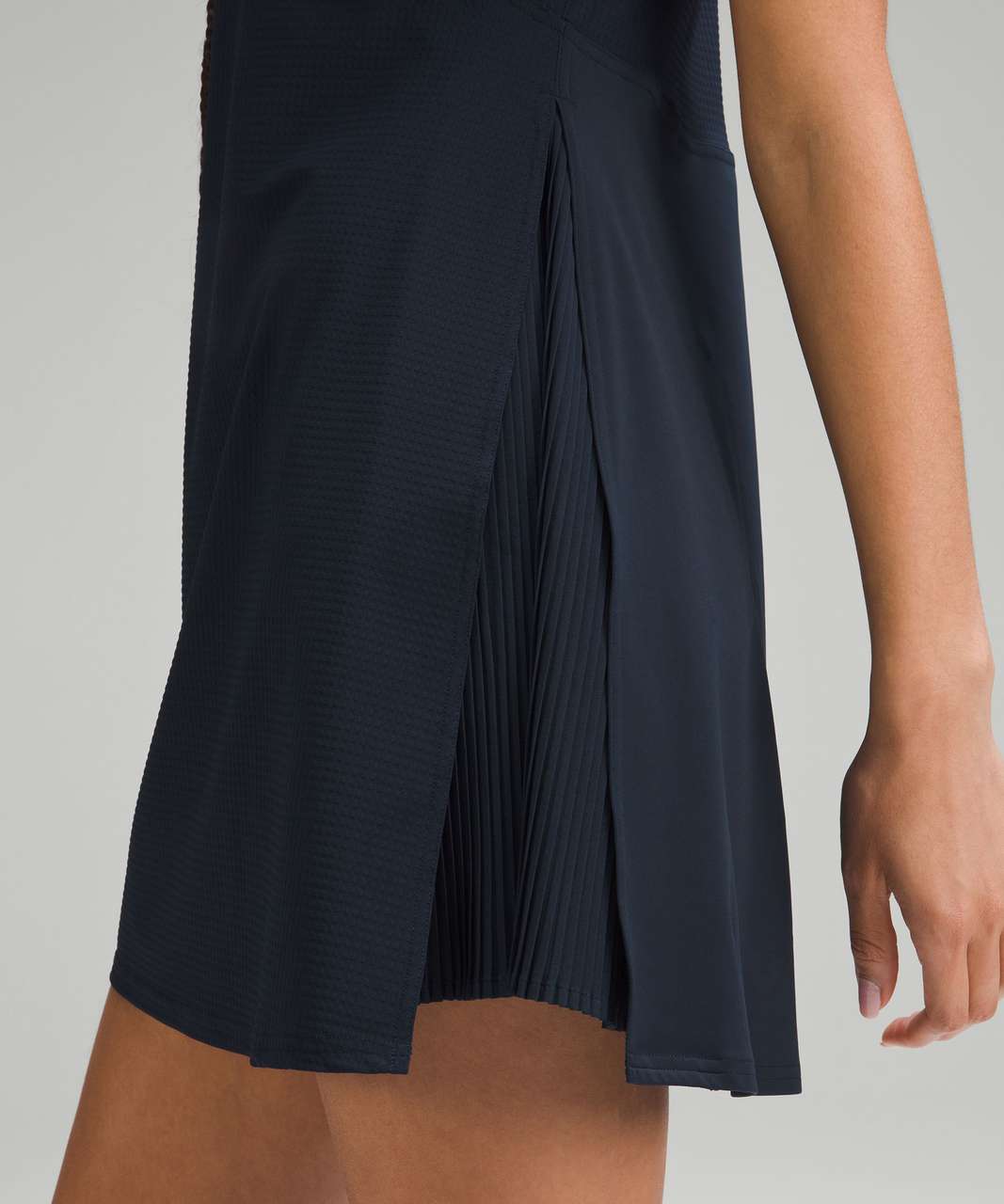 Lululemon Grid-Texture Sleeveless Tennis Dress - True Navy