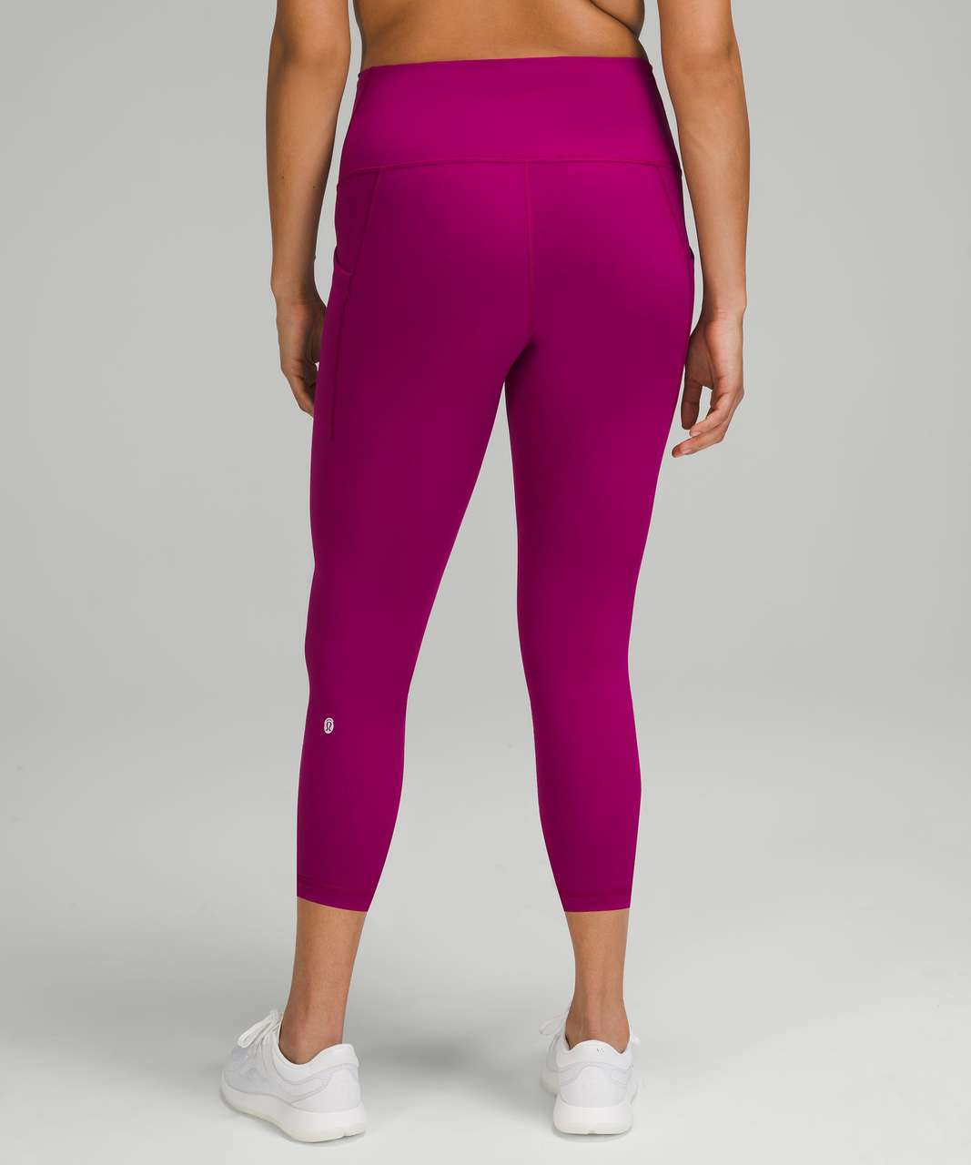 Lululemon Wunder Train High-Rise Crop with Pockets 23" - Magenta Purple