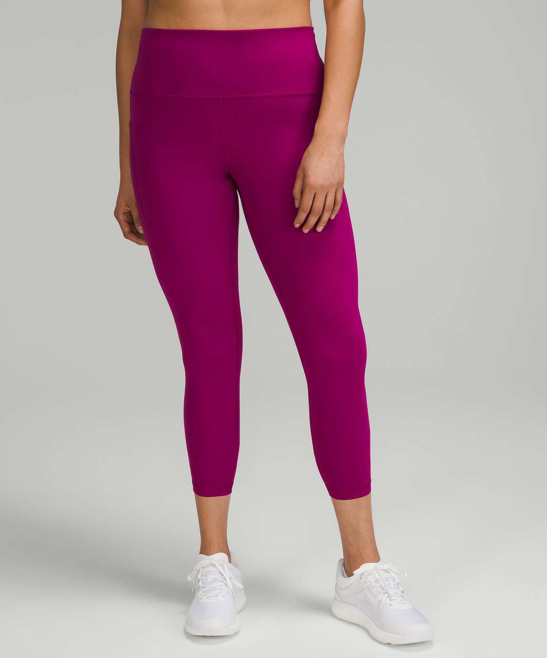 Lululemon Wunder Train High-Rise Crop with Pockets 23 - Magenta