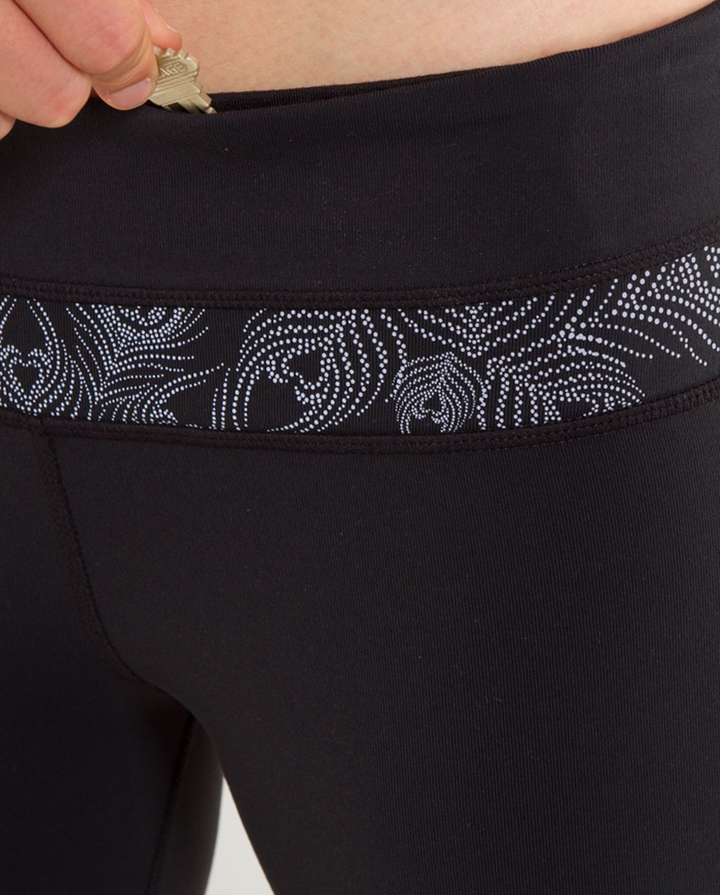 Lululemon Groove Pant (Regular) - Black /  Silver Peacock Lace Reflective /  Black Space Dye