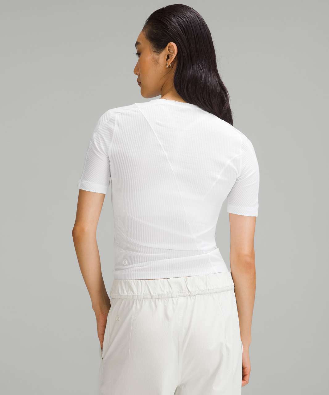 Lululemon Asymmetrical Ribbed Cotton Long-Sleeve Shirt Bold Beige
