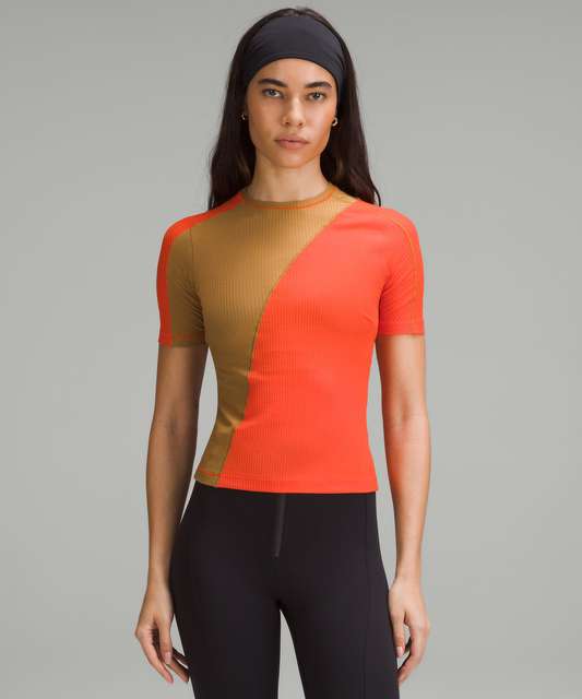 Lululemon Asymmetrical Ribbed Cotton T-Shirt - lulu fanatics