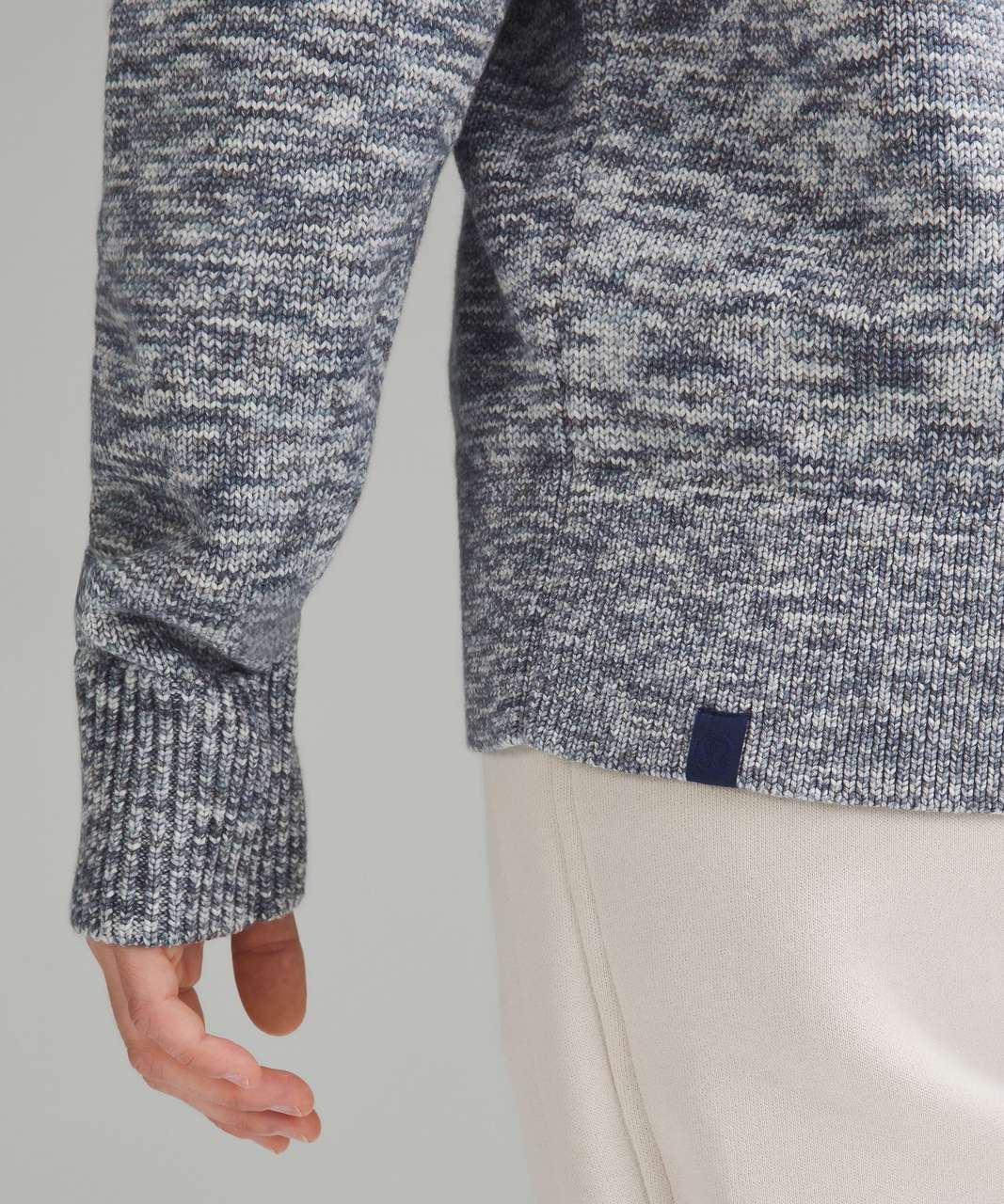 Lululemon Boxy Cotton-Blend Sweater - Night Sea / True Navy / Black / Iron Blue