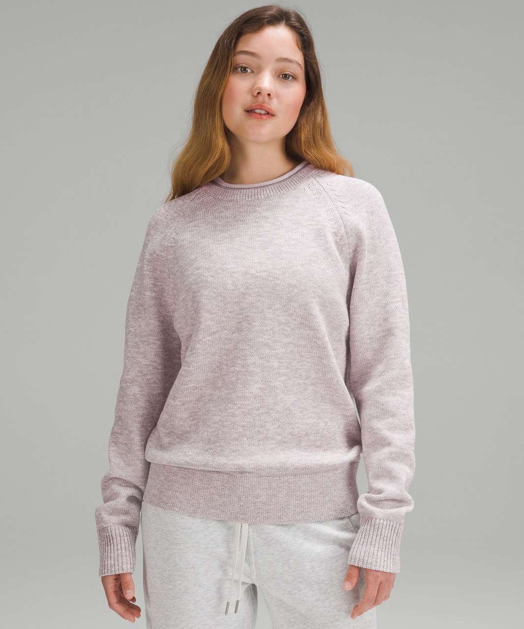 Lululemon Boxy Cotton-Blend Sweater - Bone / Natural Ivory / Rhino Grey / Velvet Dust