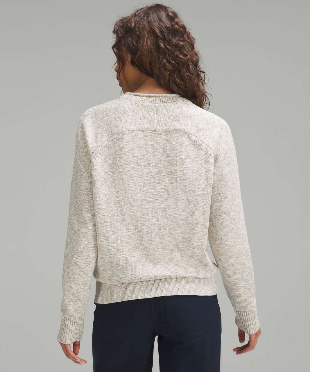 Lululemon Boxy Cotton-Blend Sweater - Bone / White / Raw Linen / Vapor